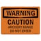 Signmission Safety Sign, OSHA WARNING, 3.5" Height, 5" Width, Caution Archery Range Do Not Enter, Landscape OS-WS-D-35-L-11999 - alternate 1